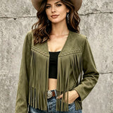 Long women’s cardigan with rivet details – Stylish and comfortable