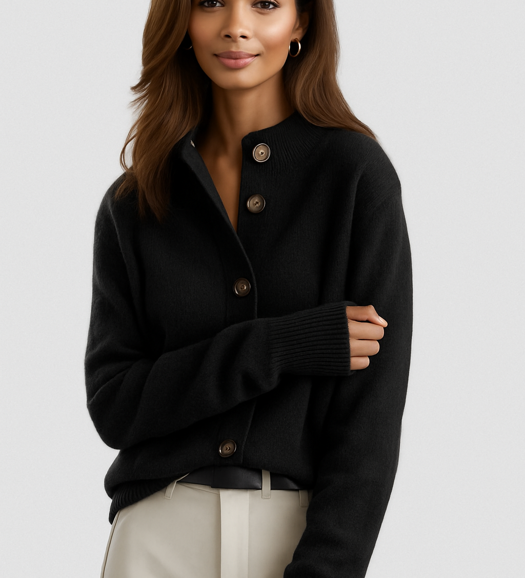Button-front women's cardigan - Soft and easy to wear