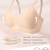Soft Full Coverage Scalloped Wireless Jelly Bra