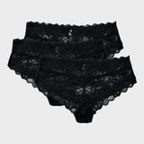 Floral Lace Seamless Brief Panty (3 Pack)