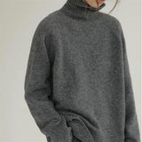 Loose and Cozy Turtleneck Sweater for Women – Autumn Winter Outerwear