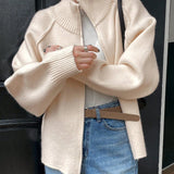 Relaxed-fit women's sweater coat - Soft and easy