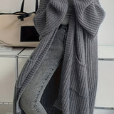 Oversized Open Women's Cardigan – Long Cozy Knit