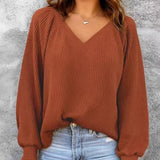 Women's loose-knit sweater - Casual and comfortable