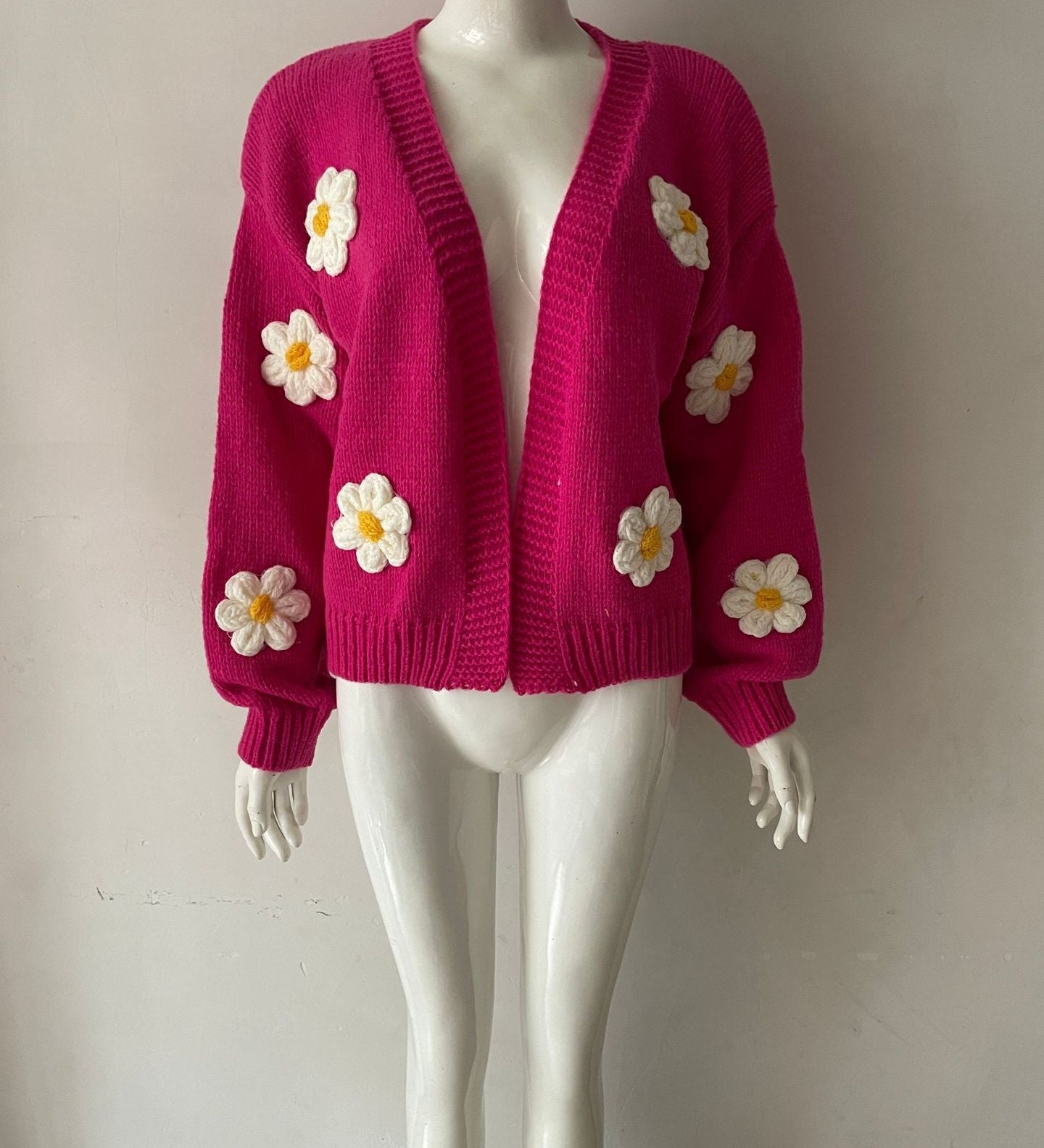 Loose-knit women's cardigan - Soft and colourful