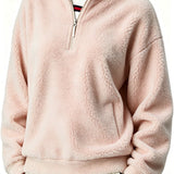 Women's double-fleece zip-up sweatshirt - Warm and practical