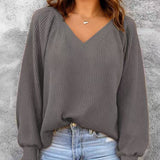 Women's loose-knit sweater - Casual and comfortable
