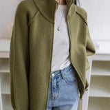 Relaxed-fit women's sweater coat - Soft and easy
