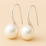 Elegant Drop Earrings with Pearls