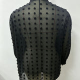 Women's Autumn Cardigan with Pom-Poms - Lightweight and Breathable
