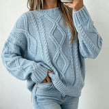 Women's loose-fit crew-neck sweater - Soft and casual