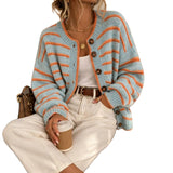 Women's round-neck cardigan – Chic and casual Euro-American style