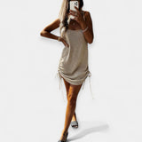 Lara | Sleeveless Knitted Dress with Bow