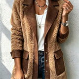 Women's denim patchwork cardigan - Warm and original