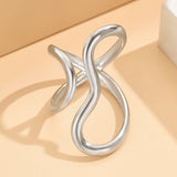 Chic Ring with Asymmetrical Wave