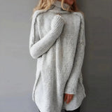 Women's Hand-Knitted Turtleneck Sweater – Comfortable and Elegant Knitwear Sweater