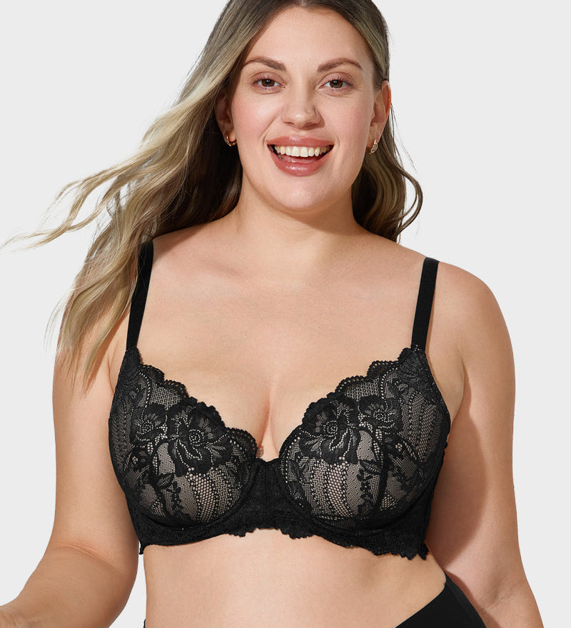Lace Full Coverage Push Up Bra