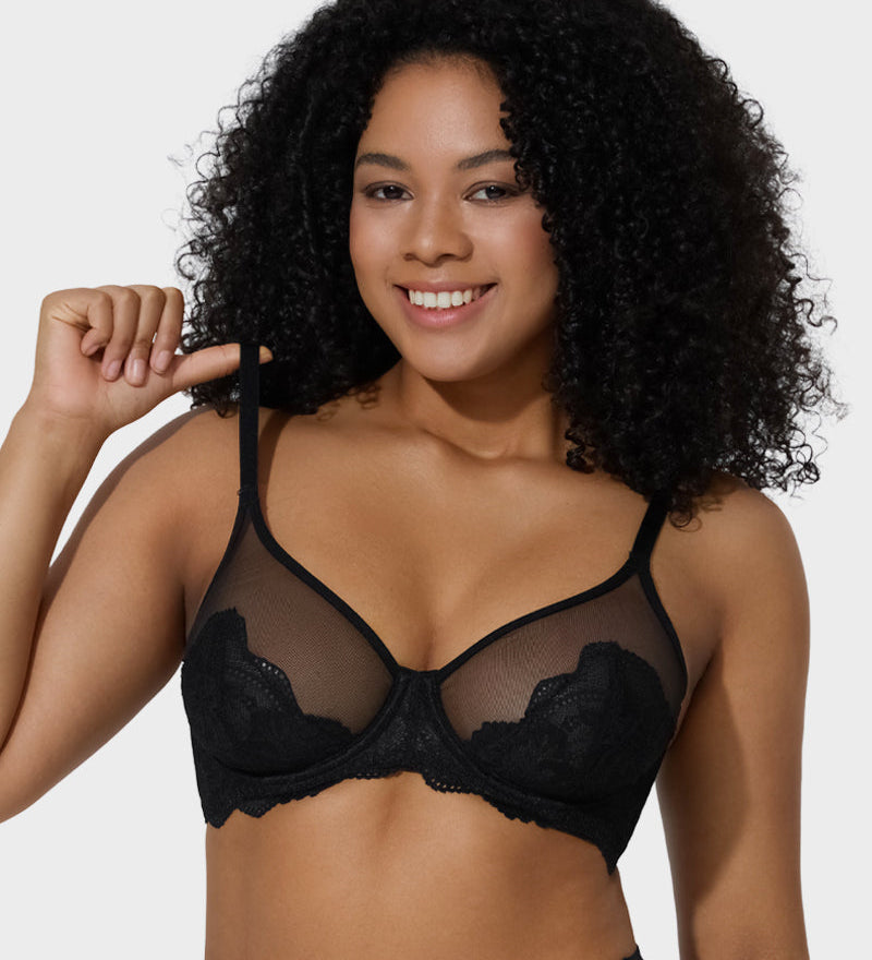Full Coverage Lace Minimiser Bra