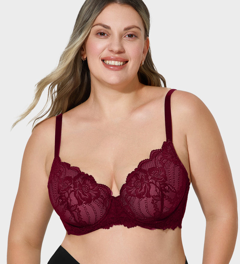 Lace Full Coverage Push Up Bra