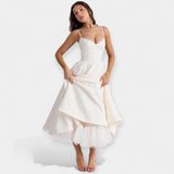 Amaya | Midi Dress with Tulle