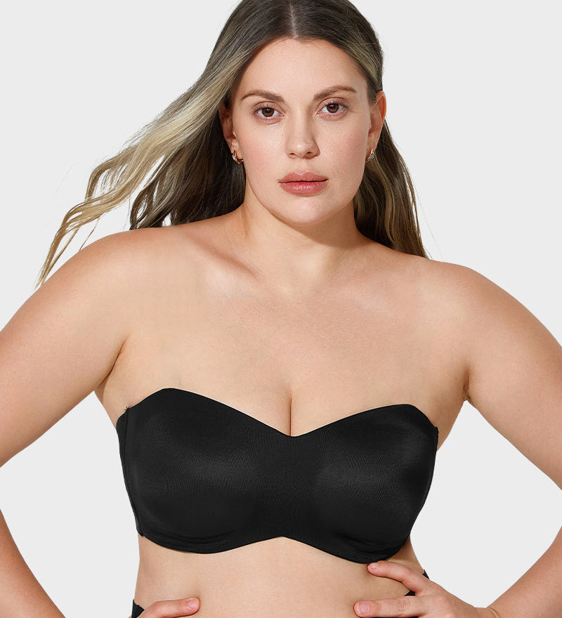 Full Support Non-Slip Convertible Bandeau Bra