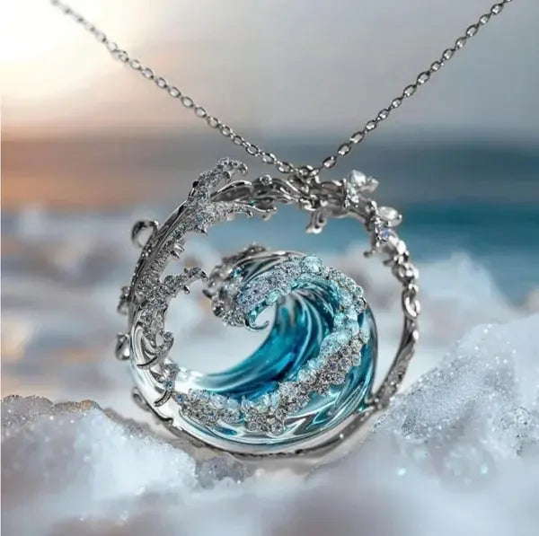 Necklace with “Ocean’s Promise” Pendant