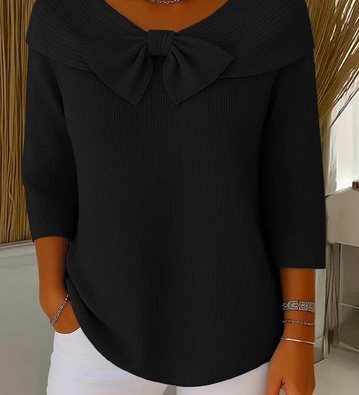 Teresina | Sweater with Bow and Round Neck