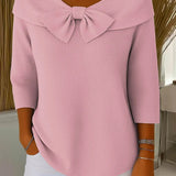 Teresina | Sweater with Bow and Round Neck