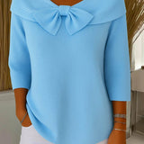 Teresina | Sweater with Bow and Round Neck