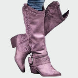 Veselka | Classic leather cowboy boots in retro style