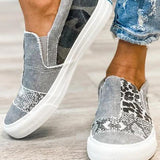 Quinny | Everyday Leopard Print Canvas Slip-Ons