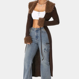 Women's Long Cardigan in Soft and Stylish Knit