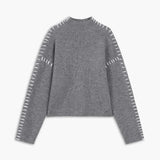 Women's mock neck knit sweater - Modern and soft