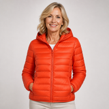 Sara | Mid-Season Coat, Orange