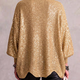 Hydrangea | Oversized Cardigan with Golden Buttons