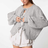 Oversized Cardigan with Ties