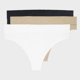 Everyday Comfort Seamless Low-Rise Thong (3 Pack)