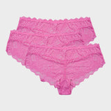 Floral Lace Seamless Brief Panty (3 Pack)