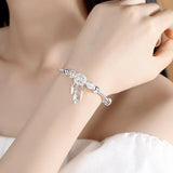 Silver Dreamcatcher Pendant Bracelet