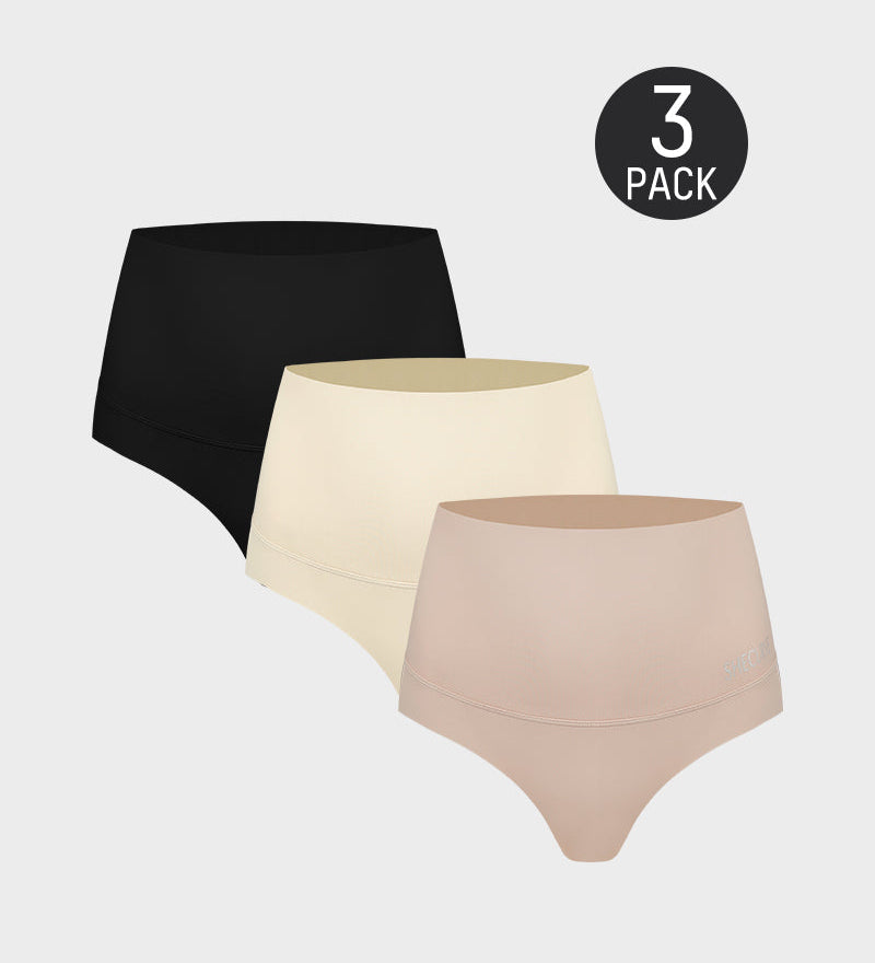 High-Rise Seamless Thong Panty (3 Pack)
