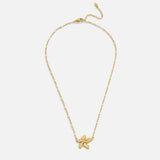 Elegant Necklace with Gold Flower